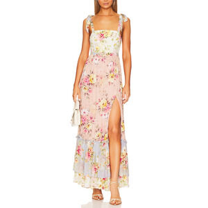 Yumi Kim 'Mahogany' Pink Georgette Maxi Dress Size S